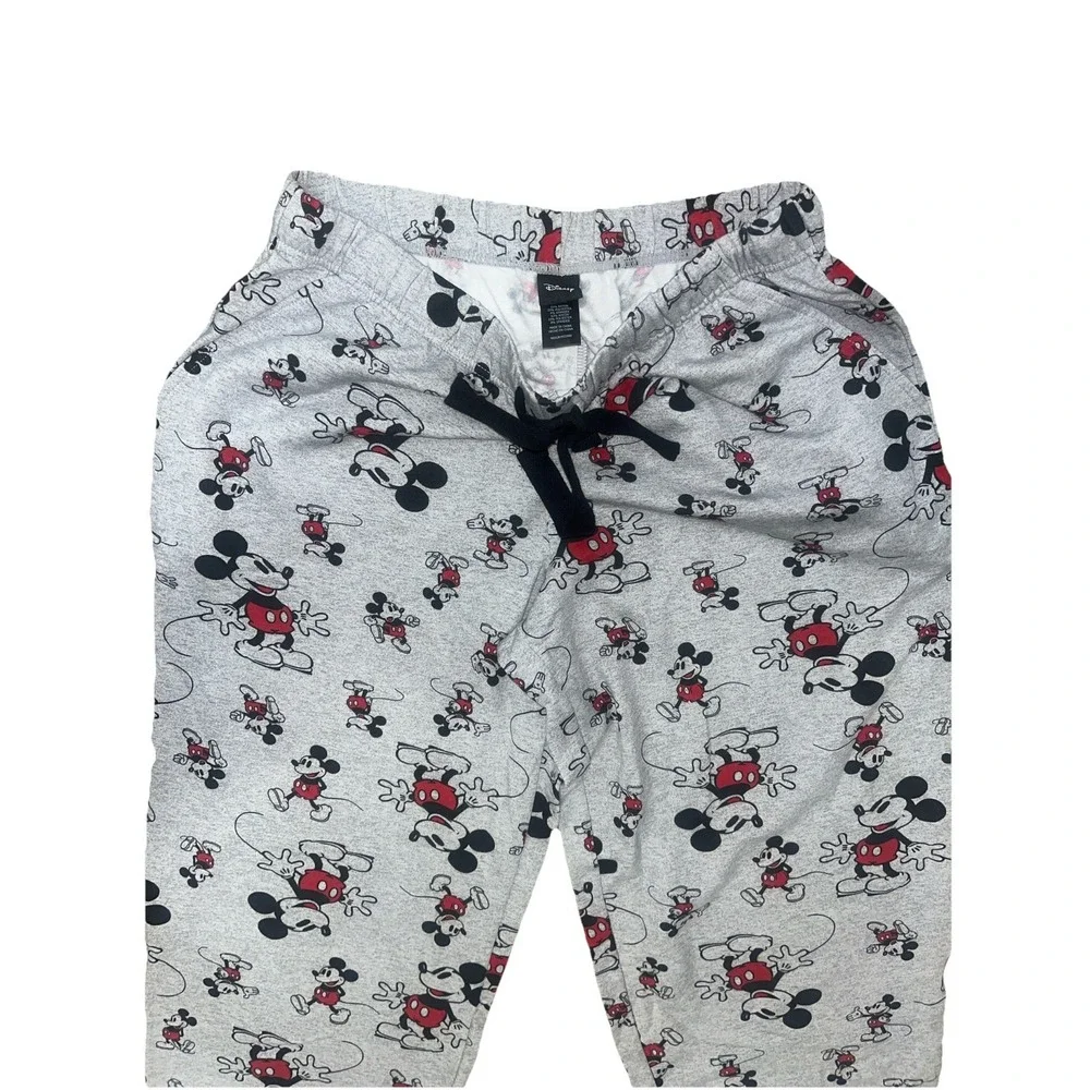 NEW Women's Grey DISNEY Mickey Mouse Jogger Sleep‎ Pants Size Medium - Picture 3 of 3